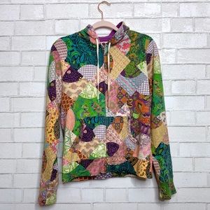 Lucky Brand Asian Patchwork Hoodie